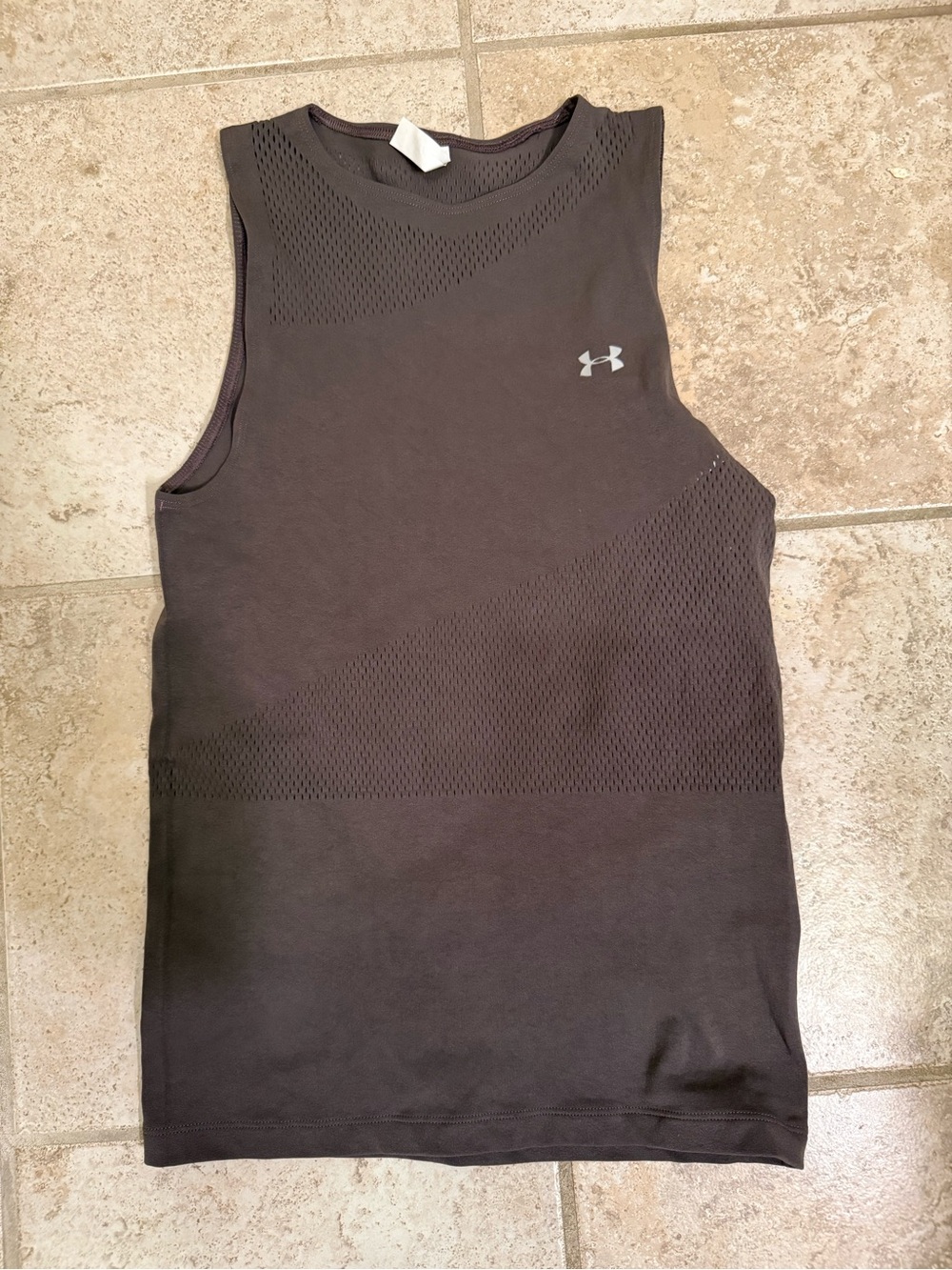 Under Armour Men's Charcoal Black Performance Muscle Tank